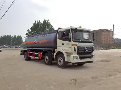 國(guó)五歐曼小三軸腐蝕性物品罐式運(yùn)輸車(chē)