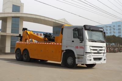 國(guó)五重汽斯太爾后雙橋一拖一清障車(chē)